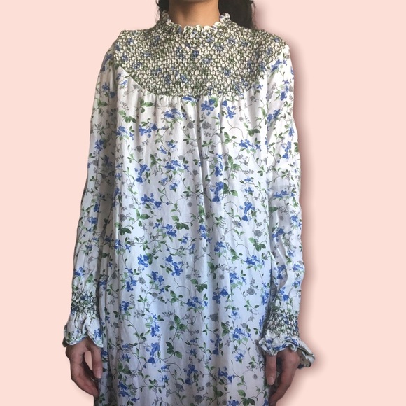 ZARA Floral Daydreamer Long-sleeve Maxi Dress - Picture 6 of 16